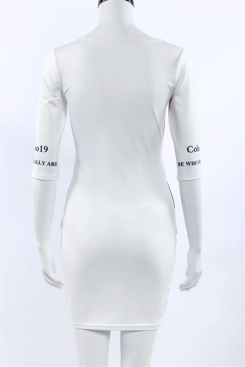 Сексуальное женское мини платье в стиле хип хоп летнее с пятиконечными рукавами