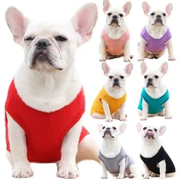 summer pet vest solid dog clothes cotton vest t shirt for small large dogs clothes french bulldog chihuahua costume pet clothing