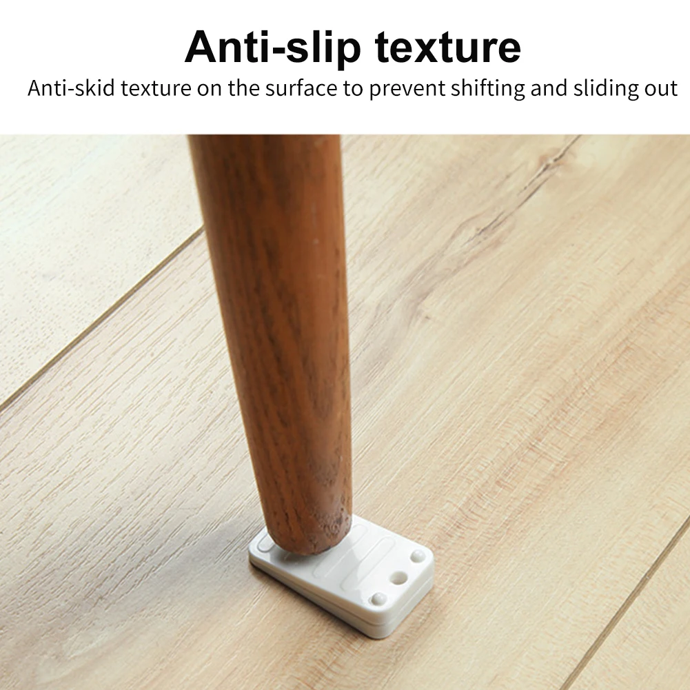 

6pcs Stable Durable ABS Portable Hardware Tables Small Stackable Non Slip Toilet Leveling Shims Furniture Pads Multifunctional