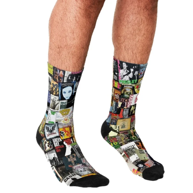 

Забавные мужские носки в одном месте 2021, мужские счастливые носки в стиле хип-хоп с принтом фильма, милые мужские сумасшедшие носки в улично...