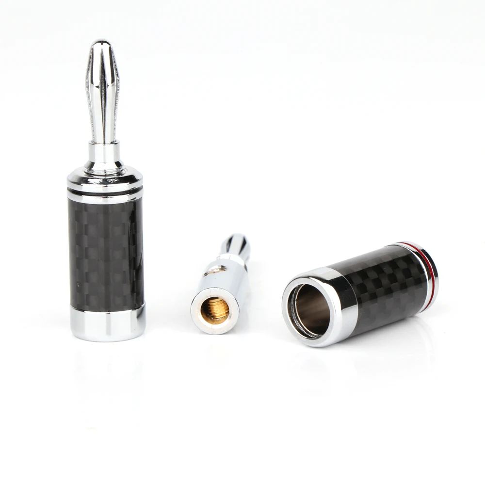 8 шт. высококачественный родиевый кабель из углеродного волокна для динамика