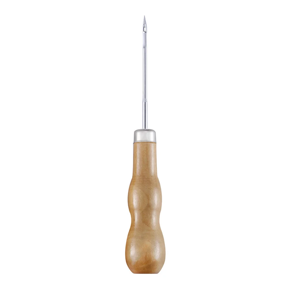 Практичная ткань для ремонта обуви игла стежки деревянная ручка шило устройство