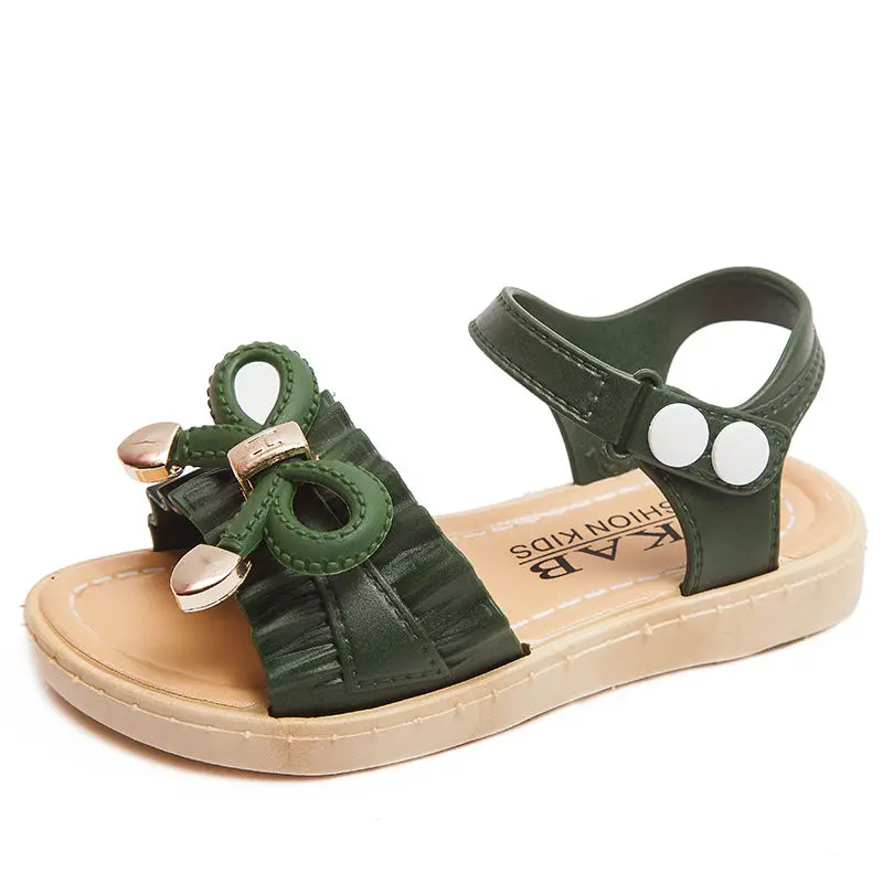 

summer new children's Korean princess shoes, big children's shoes, little girls, baby sandals and slippers size 21-35 wholesale