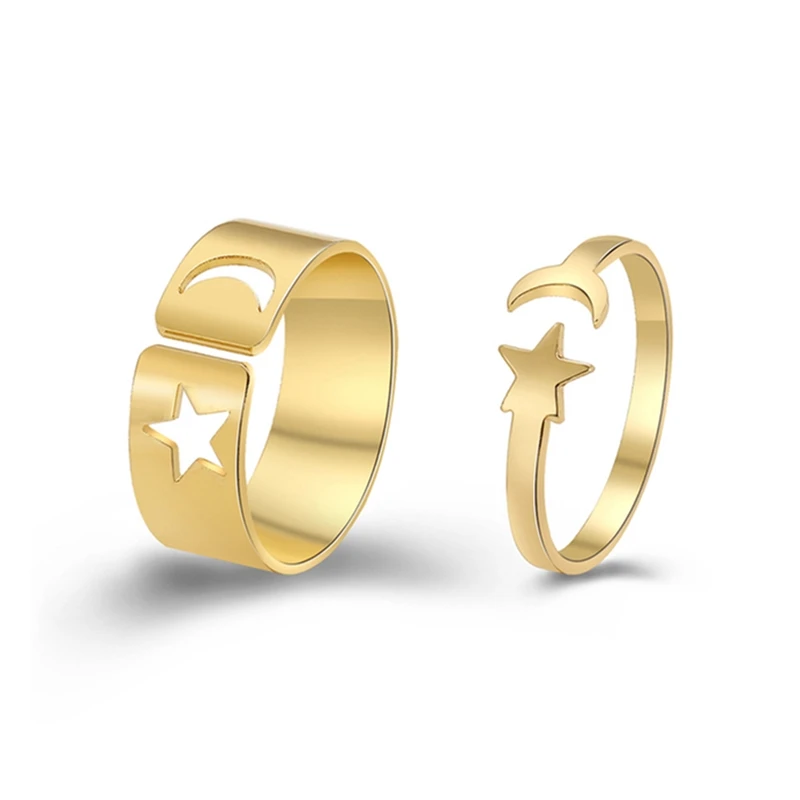 Корейские модные креативные кольца с бабочкой для женщин и мужчин набор парных