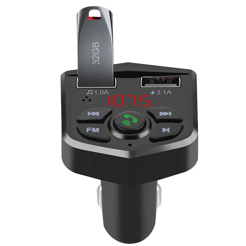 VR робот Bluetooth fm-передатчик модулятор беспроводной громкой связи автомобильный комплект 5 в 3.1A Адаптер зарядного устройства с двойным USB аудио автомобильный mp3-плеер