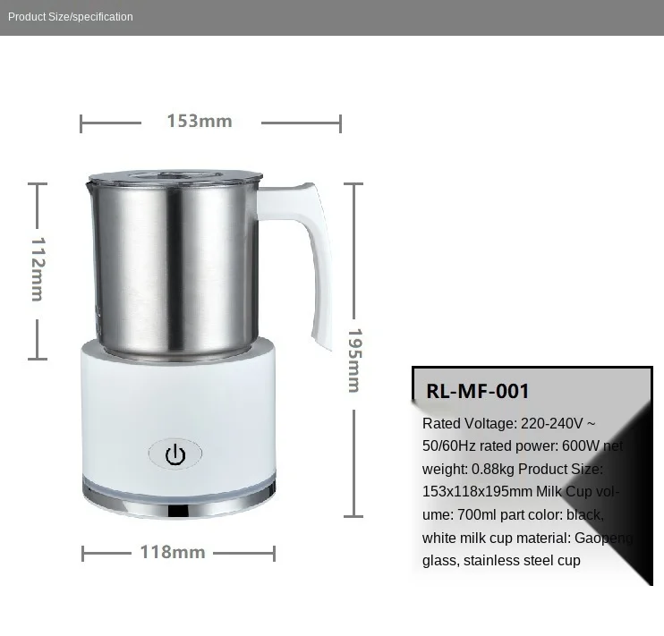 

Automatic Intelligent Milk Foam Machine Hot and Cold Milk Frother Split Milk Foam Machine Household Foam Machine Steam Pitcher