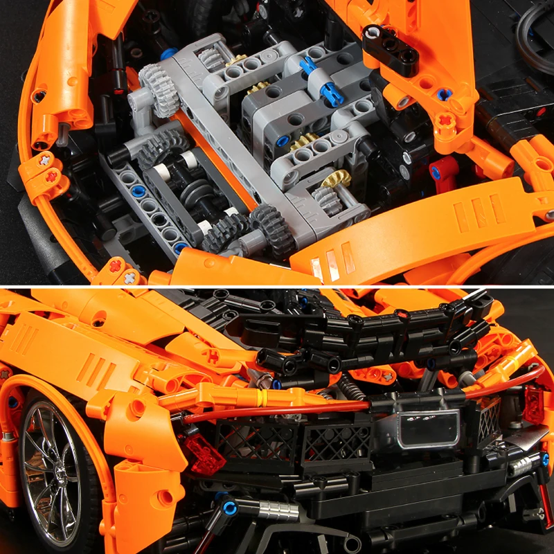 20087 город техническая серия кирпичи MOC 16915 McLaren P1 Супер гоночный автомобиль