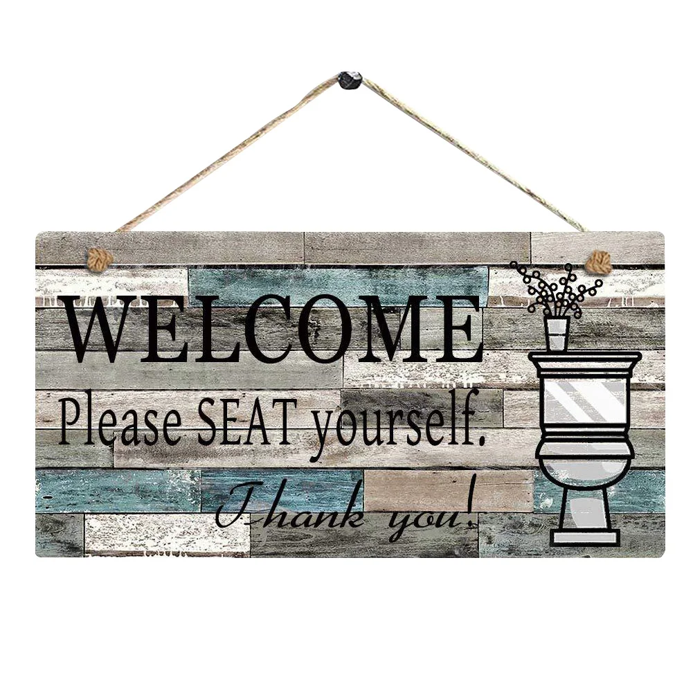 Настенные поделки ручной работы украшение для ванной комнаты прямоугольный знак