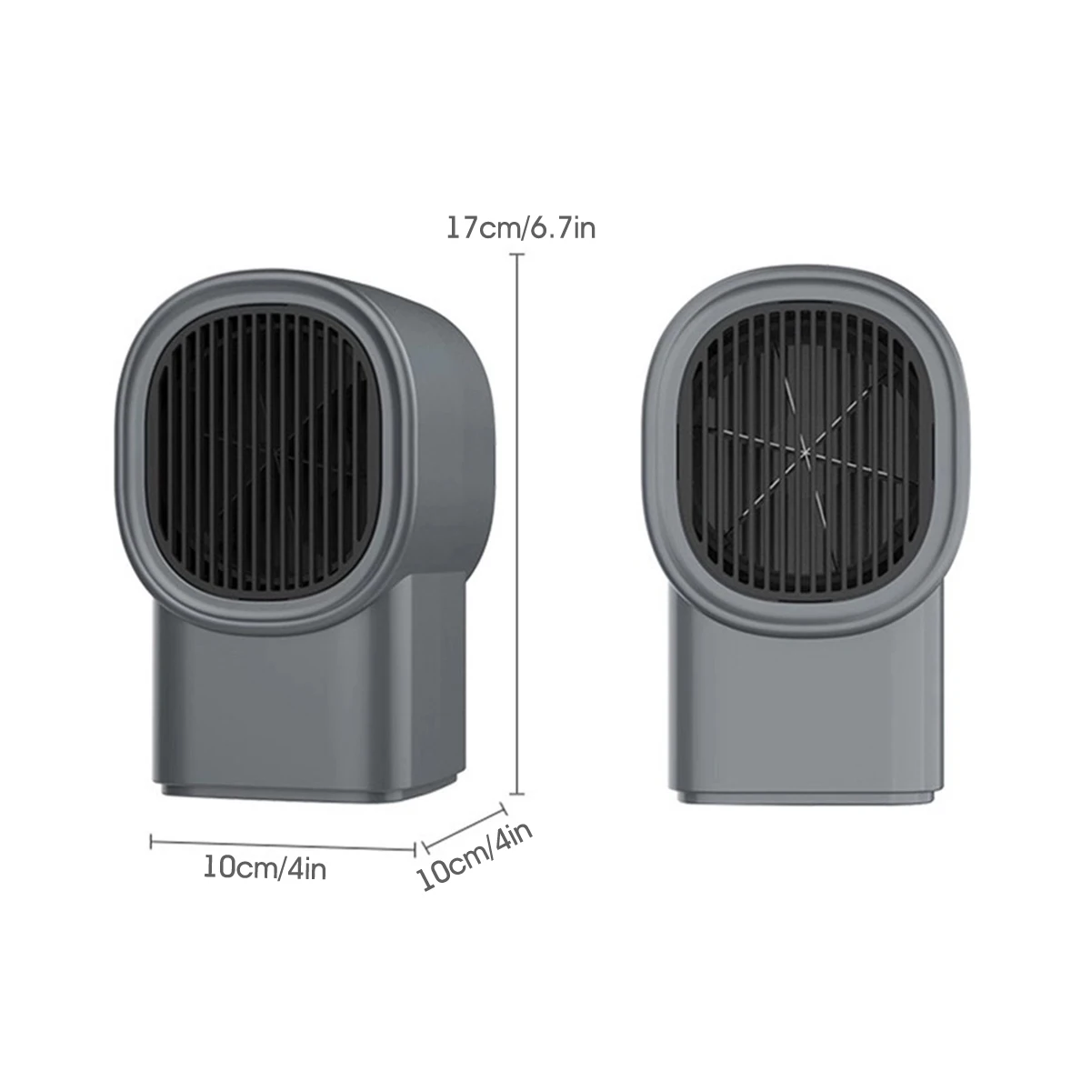 

400W Mini Electric Heaters Fan Fast Heating Power Saving Countertop Mini Home Room Desktop Handy Warmer 110V/220V