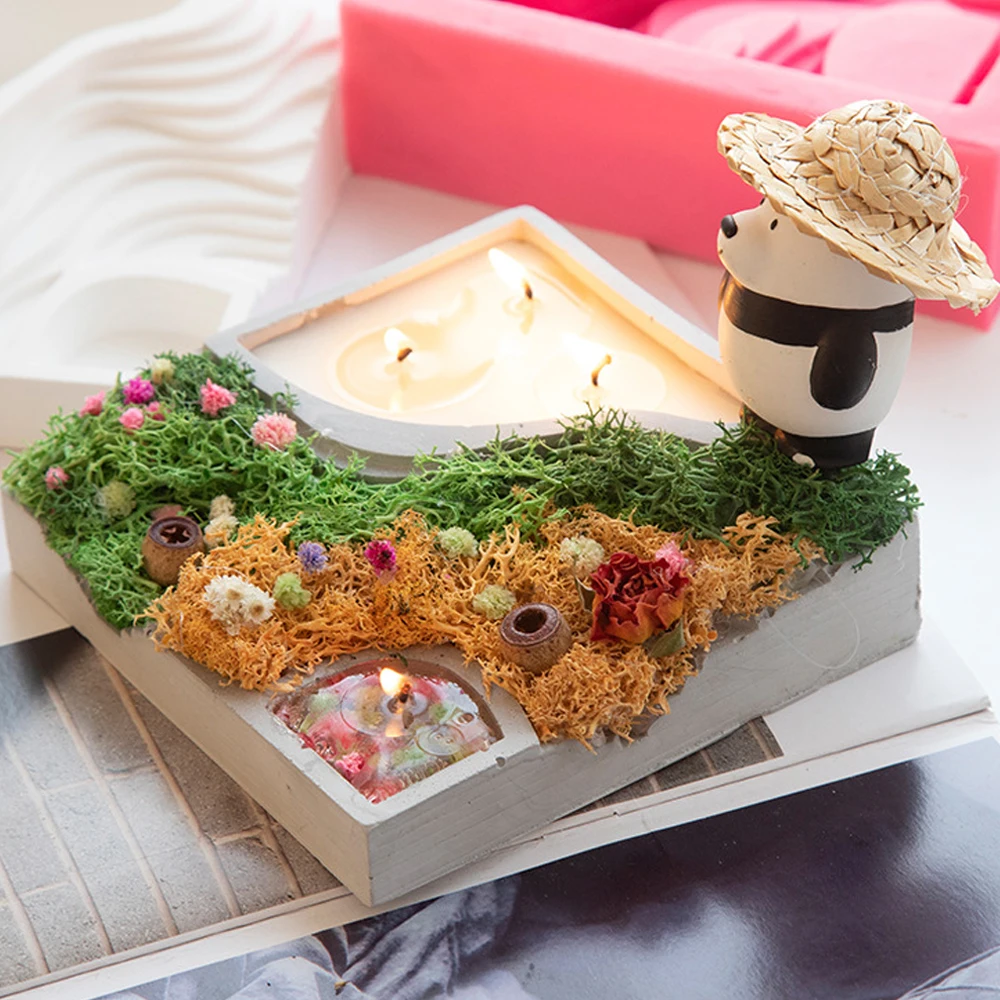 Мясистый цветочный горшок силиконовая форма для террасы растений в горшке