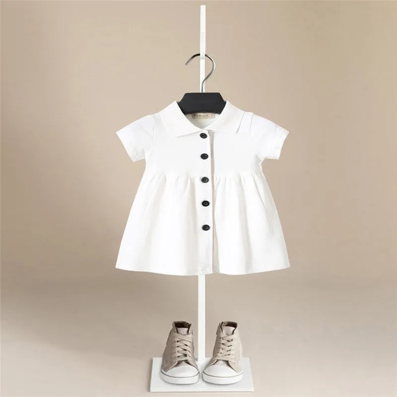 New Girls Dresses Cotton Brand Summer Baby Dress Princess Kids Clothes Children's Short Sleeve Clothing 1-6Y | Детская одежда и