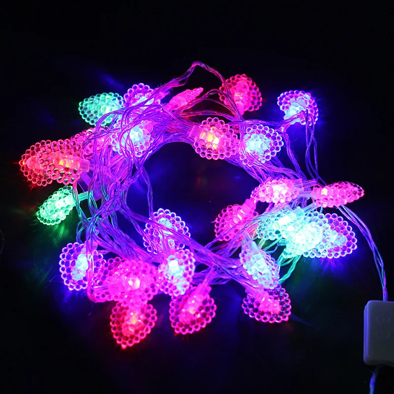 

5M LED Flakes String Lights Twinkle Colorful Balls Star Christmas Garlands for Tree Wedding Birthday Gift Purim Cosplay
