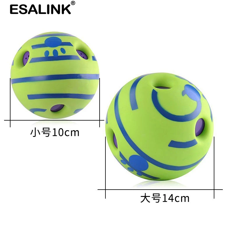ESALINK 15 см воблый Wag Giggle Ball звуковая игрушка для собаки игрушки домашних животных