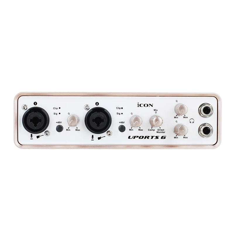 Интерфейс USB для записи ICON Uports 6 VST обеспечивает аудио вход и выход внешняя