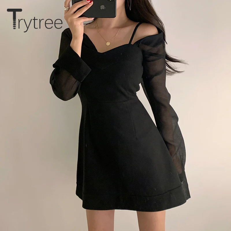 Trytree/Весенний комплект из двух предметов Повседневная однотонная блуза с