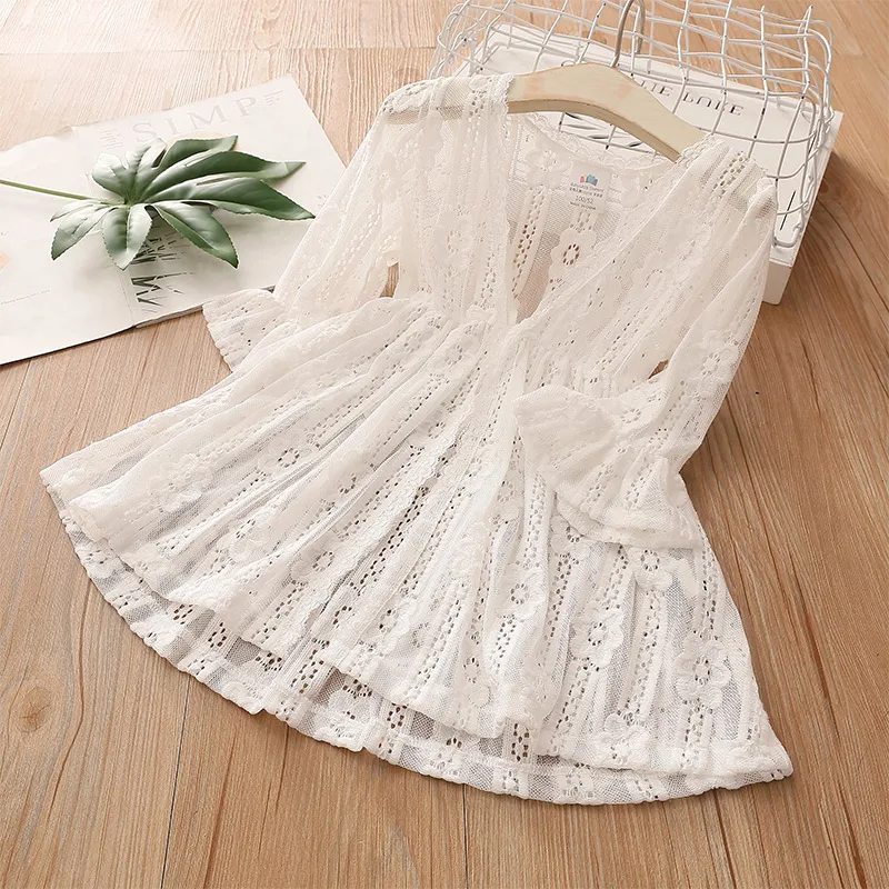 

2021 Summer 3 4 6 8 10 12 Years V Neck Trumpet Sleeve Sunscreen Kids Baby Girls UV Sun Protection White Long Cardigan Jacket