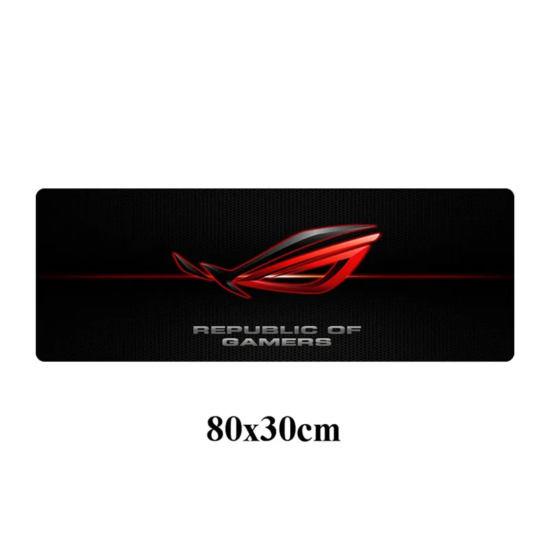Розовый 80x30 см большой скоростной геймер игровой ASUS резиновый коврик для мыши Прочный Республика геймеров Блокировка края Нескользящая Офисная Клавиатура Pad - Цвет: Розовый