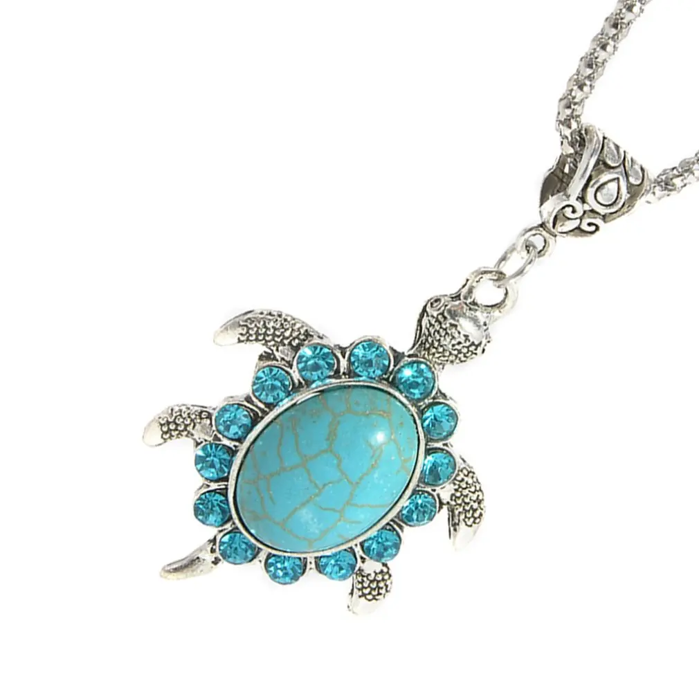 Модное украшение с бриллиантом небольшой форма черепаха свитер цепи модное