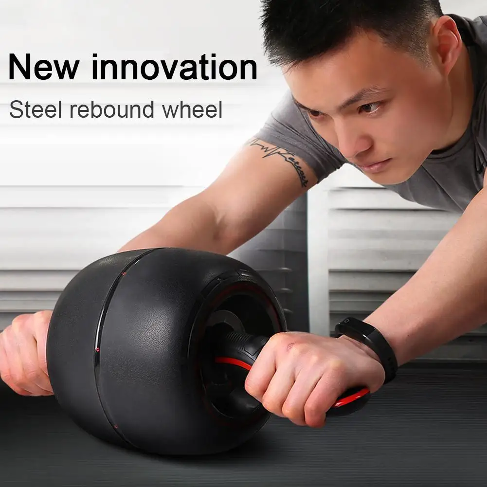 

Unisex Abdominal Muscle Wheel Trainer No Noise Abs Roller Equipment for home gym office boxing MMA fitness Workout Training tool