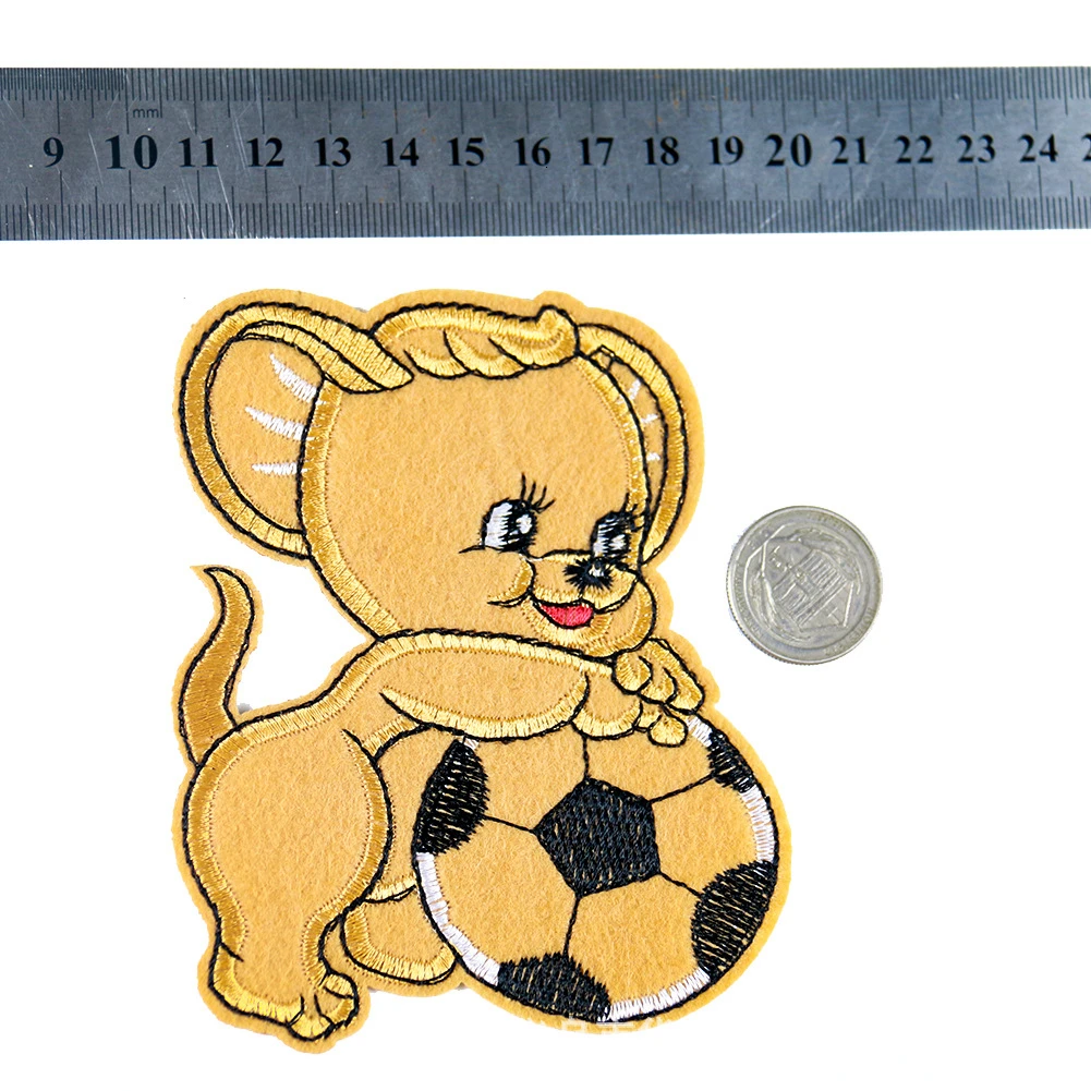 Симпатичная вышивка с изображением животных милая мышь нашивка вышивкой