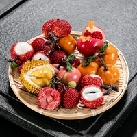 jia gui luo resin discoloration tea pet tea accessories fruit decoration table decoration home tray n012