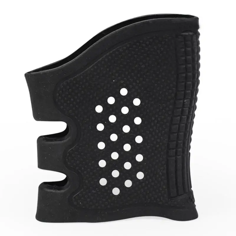 Black Рукав для страйкбола, резиновый нескользящий чехол для AEG GBB Glock 1911 M92 M4 AR15, пистолет, тактическая рукоятка, пейнтбол, охотничий аксессуар - Цвет: Black