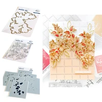 branch flower bunny metal cutting days dice and stamps stencils for scrapbooking stamps embossing mold diy paper cards craft cut