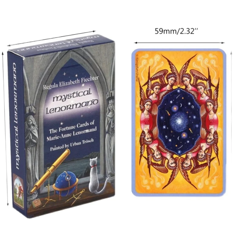 New Mystical Lenormand Oracle Cards Full English 36 Deck Tarots Mysterious Divination Family Party Funny Board Game | Спорт и