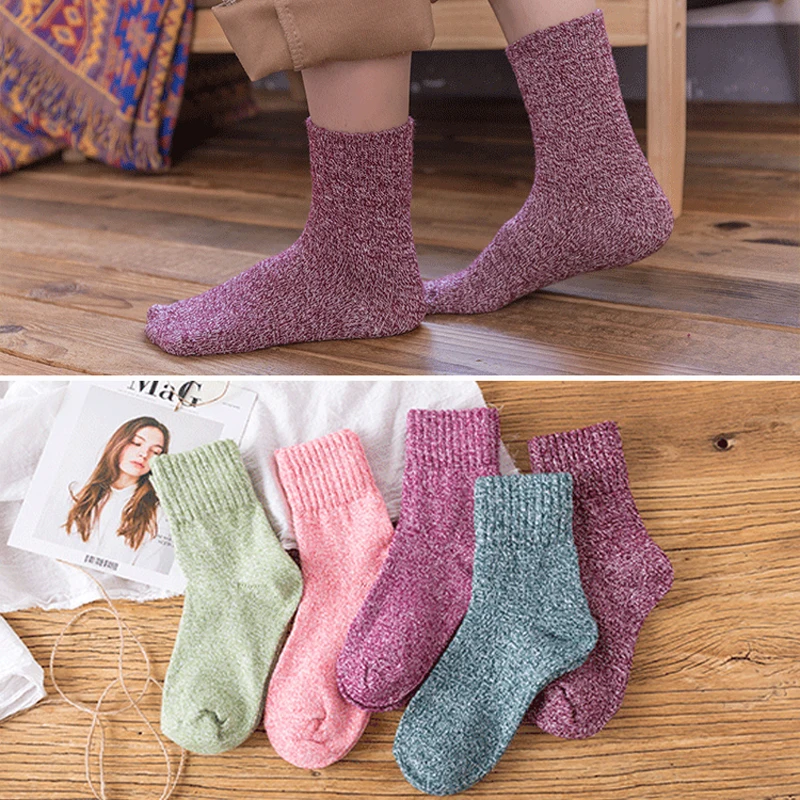 

Autumn Winter Warm Knitted Socks for Women Female Ladies Lovely Cute Socks Short Print Fruit Animal Casual Art Socks Sokken