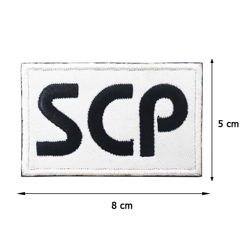 Нашивка С Вышивкой логотипом SCP Foundation сверхнатуральная Женская Аппликация с
