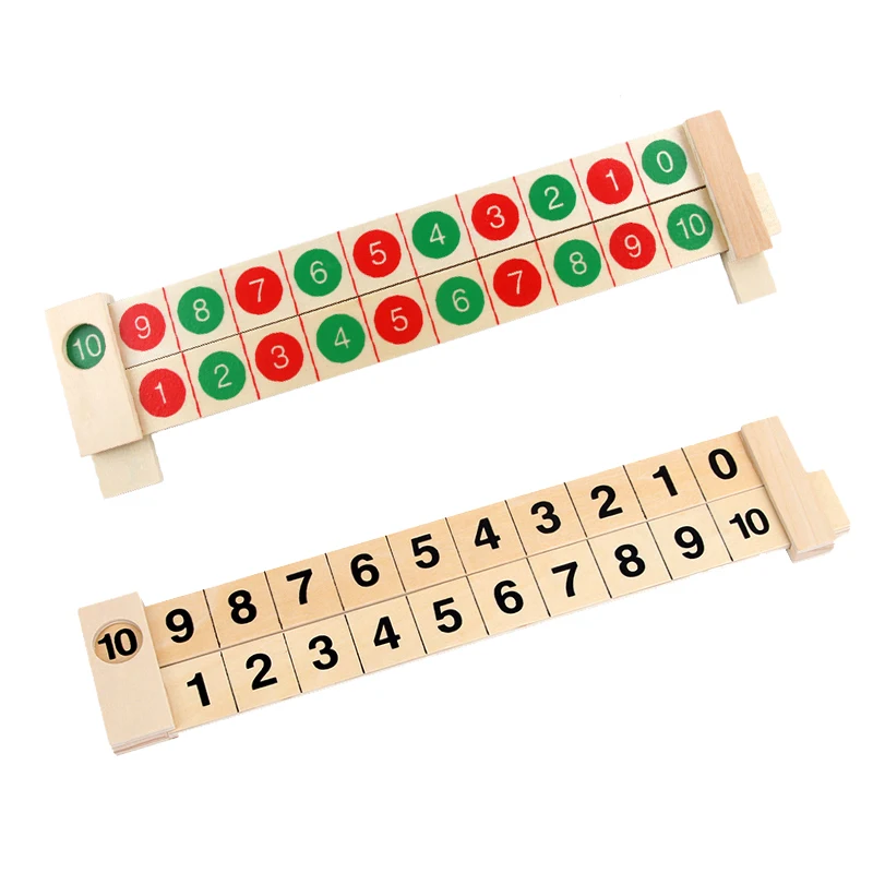 Деревянная детская математическая линейка разложения сложение Монтессори