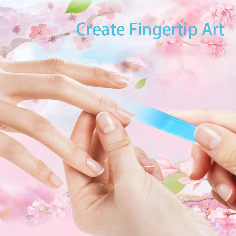 

Nail File Crystal Glass Professional Manicure Nail Care for Natural Gel and Acrylic Fake Nails