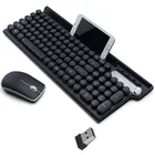 2,4 ГГц Беспроводной Батарея версия игровая клавиатура Мышь Водонепроницаемый для PC Тетрадь Тихая клавиатура ноутбука