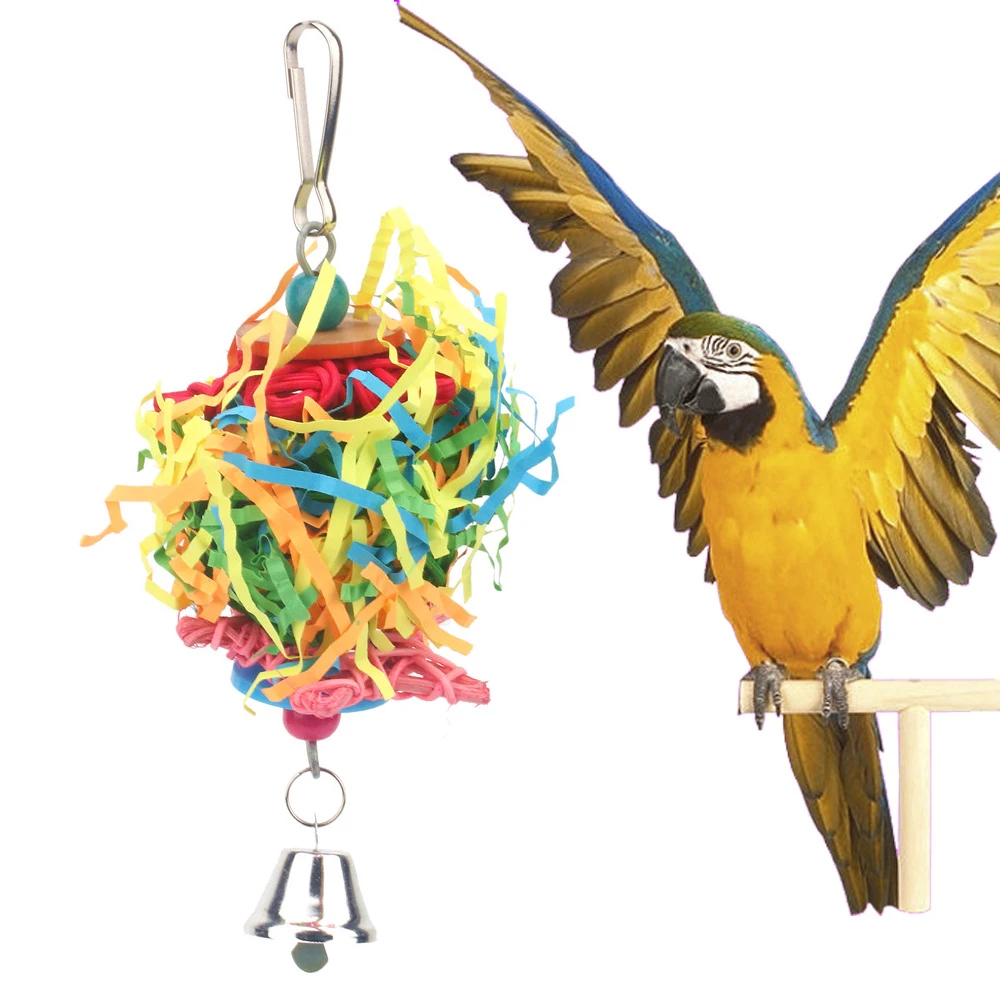 

Bird Toys For Parrot And Cage Accessories Conure Bell Budgie Parakeet Supplies Decoration jouet oiseaux vogelspeelgoed
