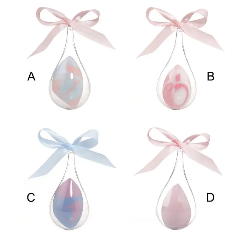 В форме капли воды сухой и влажный двойного назначения Косметическая пуховка