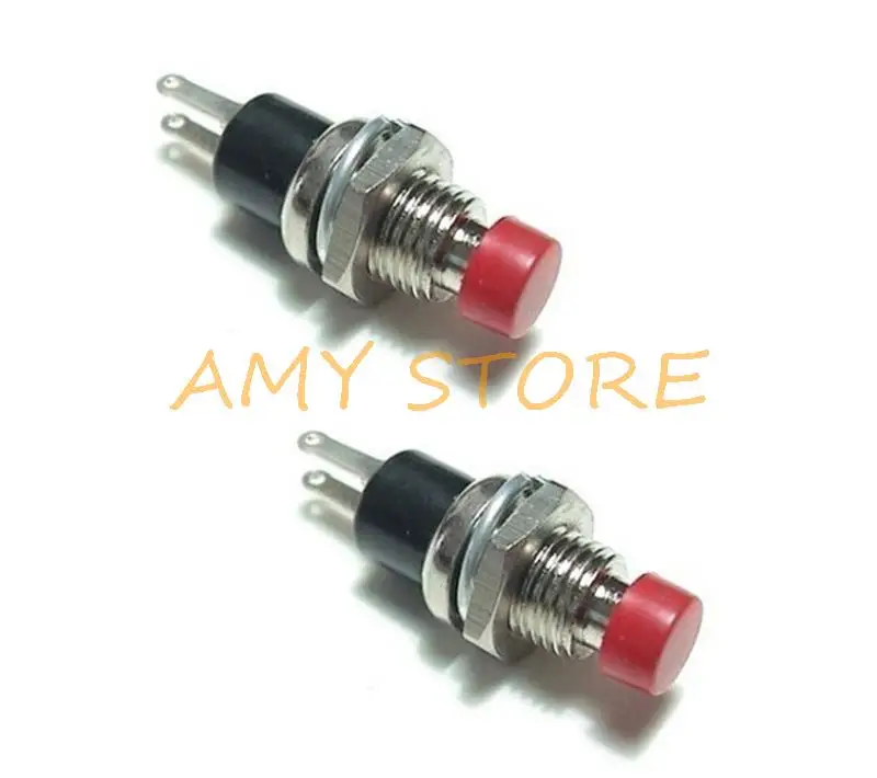 10 шт. 7 мм 2 контакта SPST NO (нормально открытый) Мгновенный Кнопочный