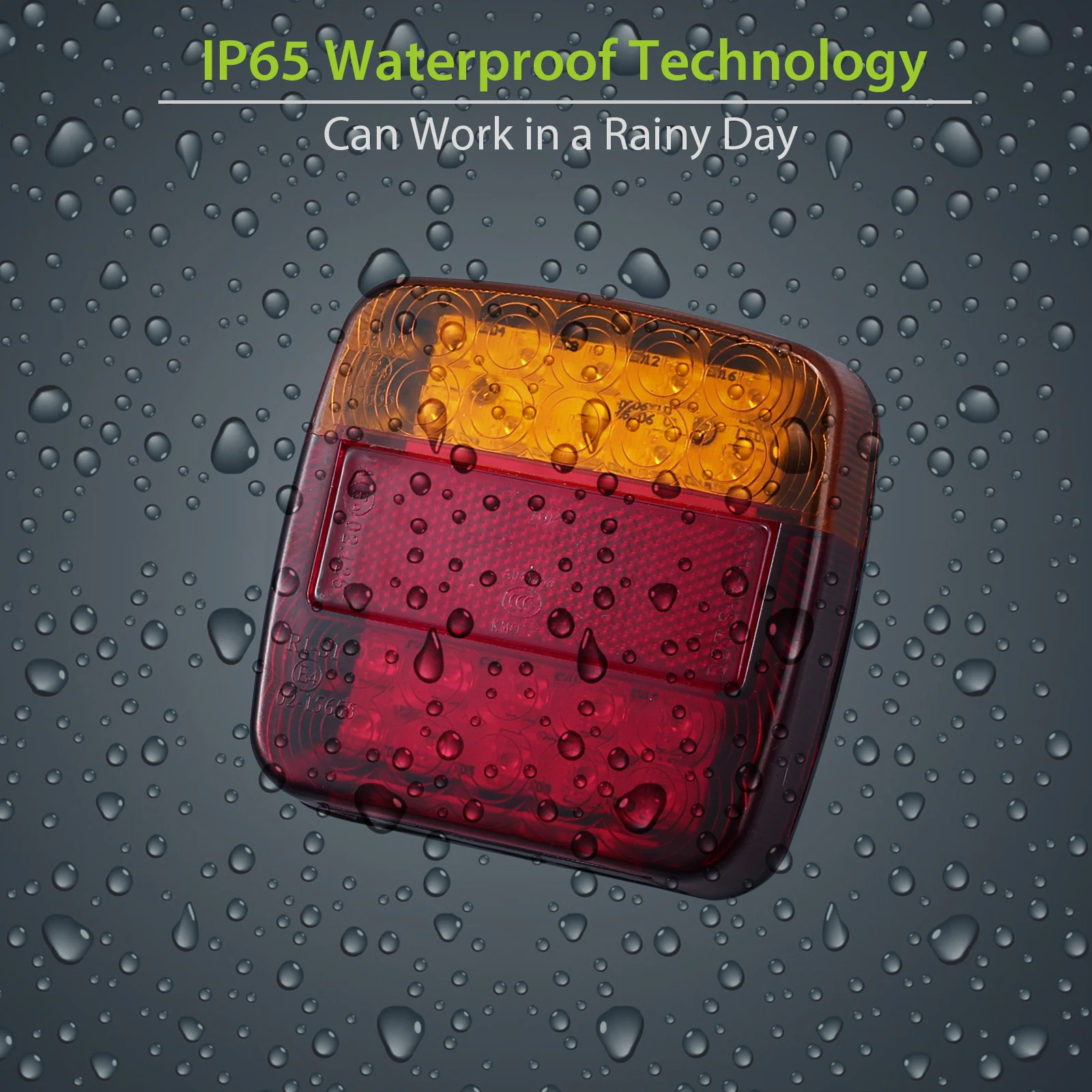 Justech 1 пара Водонепроницаемый 12 В светодиодный задний фонарь s светильник