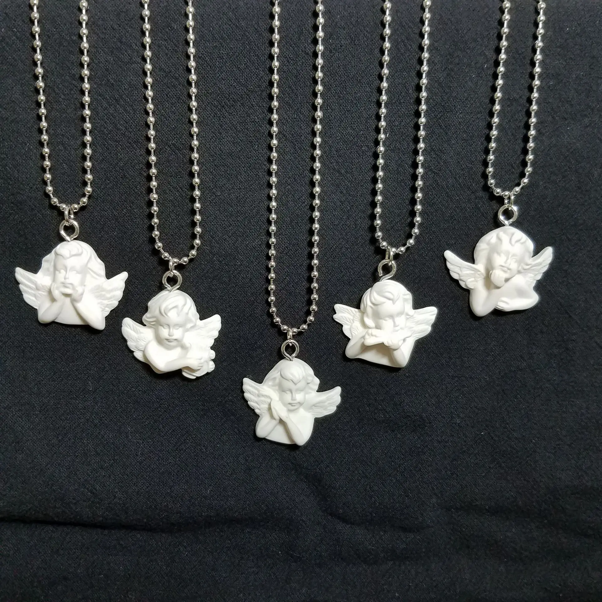 Креативное ожерелье с кулоном в виде Купидона длинная цепочка ювелирное изделие