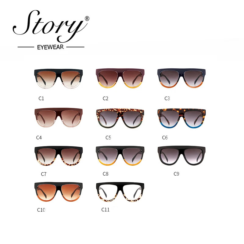 История 2018 негабаритные солнцезащитные очки с квадратными линзами Винтаж и