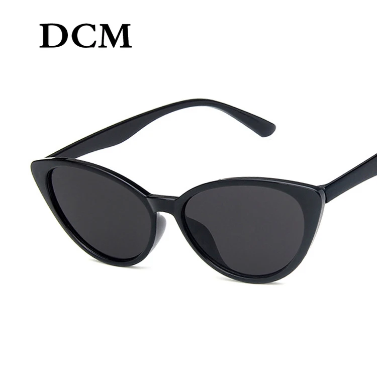 DCM Vintage Triangle Cat Eye Women Sunglasses Retro Cateye's Lady Sexy Oculos Feminino Sun Glasses |