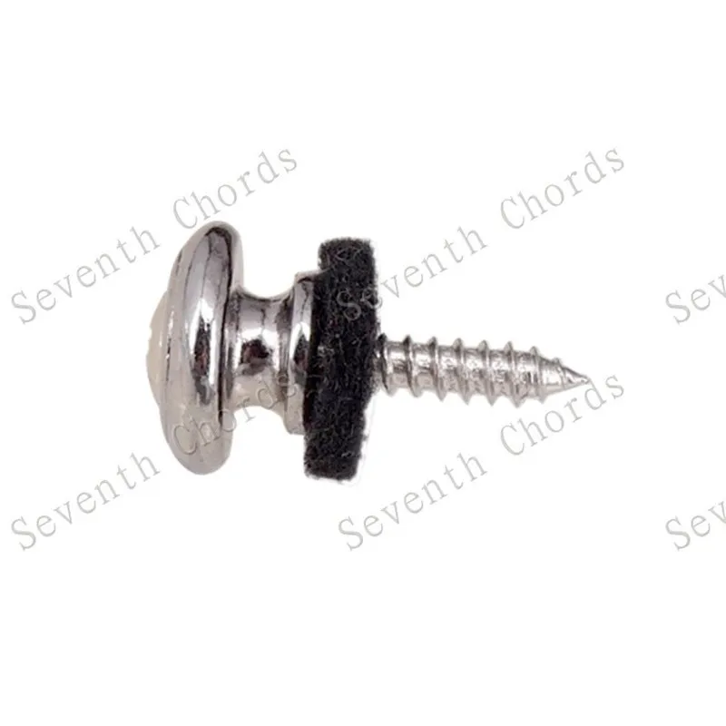 2 шт./лот хромированная Серебряная акустическая электрическая бас-гитара ремешок