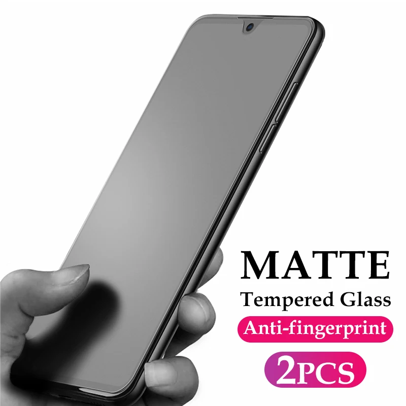 

No fingerprint Matte Tempered Glass for Mi Poco F3 M3 X3 Pro Redmi Note 7 8 9 9S 9T 10 10S Pro Max K40 Pro plus Screen Protector