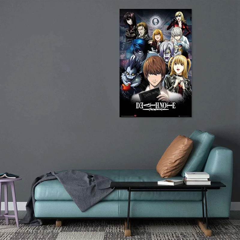 

Japanese Anime Death Note Classic Anime Poster Art Home Decoration Wall Poster Print Silk Fabric 2020 NEW