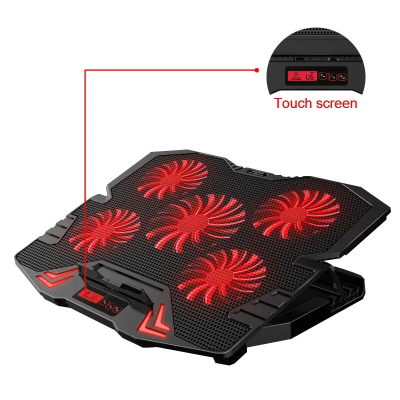 Laptop cooler 2 USB Ports and Five cooling Fan laptop cooling pad Notebook Stand for 12-17 inch for Laptop