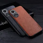 Чехол из искусственной кожи для Huawei nova 9 Pro, роскошный чехол-накладка премиум класса в деловом стиле ретро с узором Личи для huawei nova9 pro