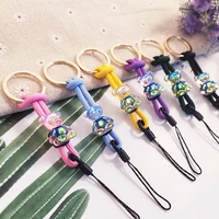 colorful bear simple lanyard keychain sling strap for keys id card gym phone camera usb hanging rope ornaments
