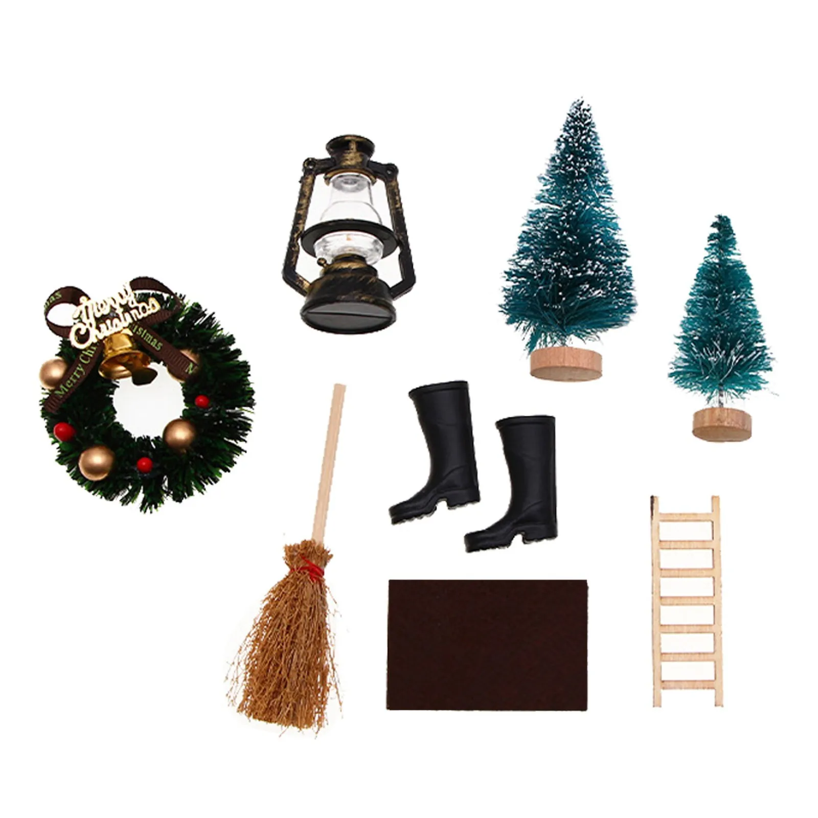 9 шт. новогодние полимерные мини-украшения для кукольного домика | Дом и сад