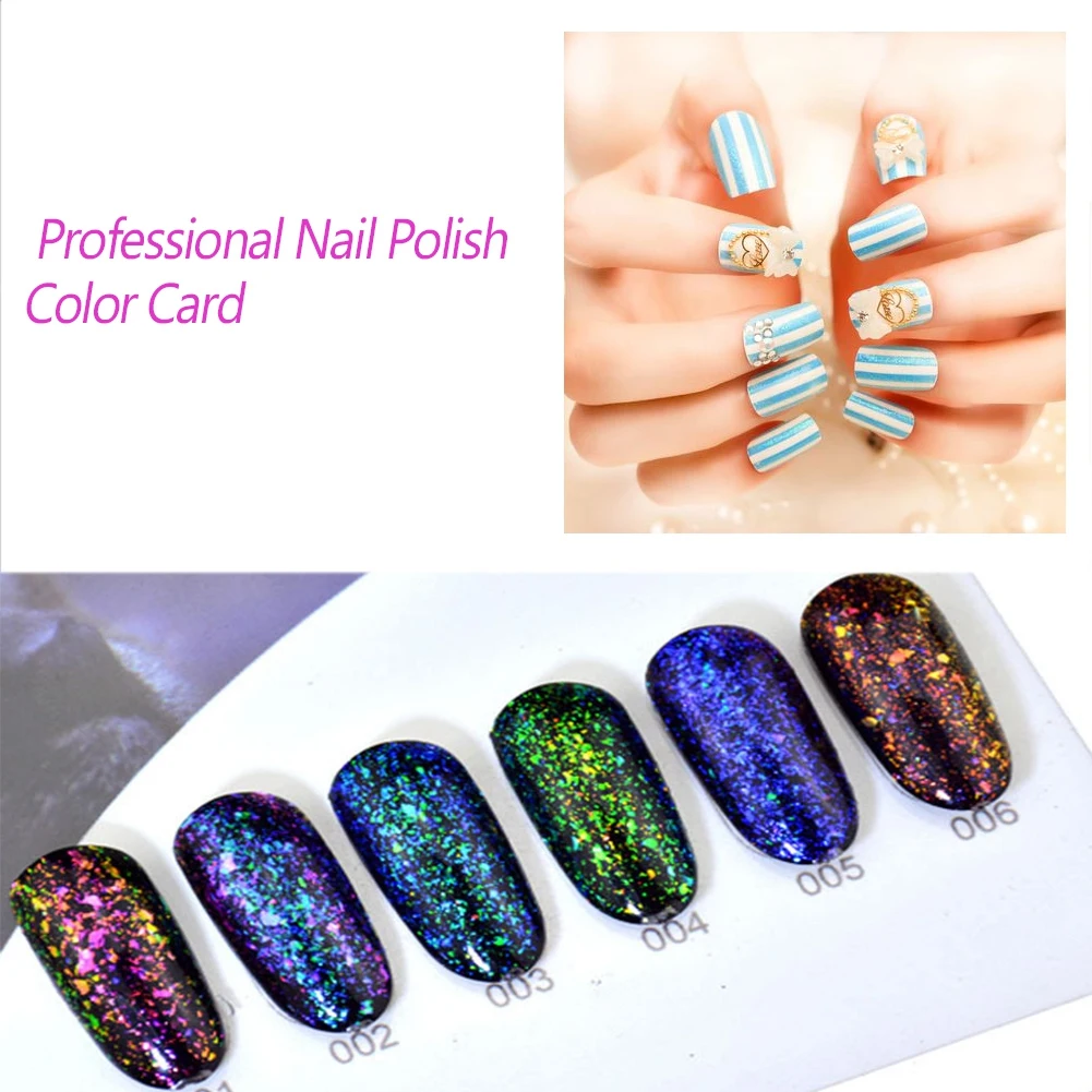 240 шт. овальные накладные ногти Типсы дисплей цветная карточка лак для ногтей