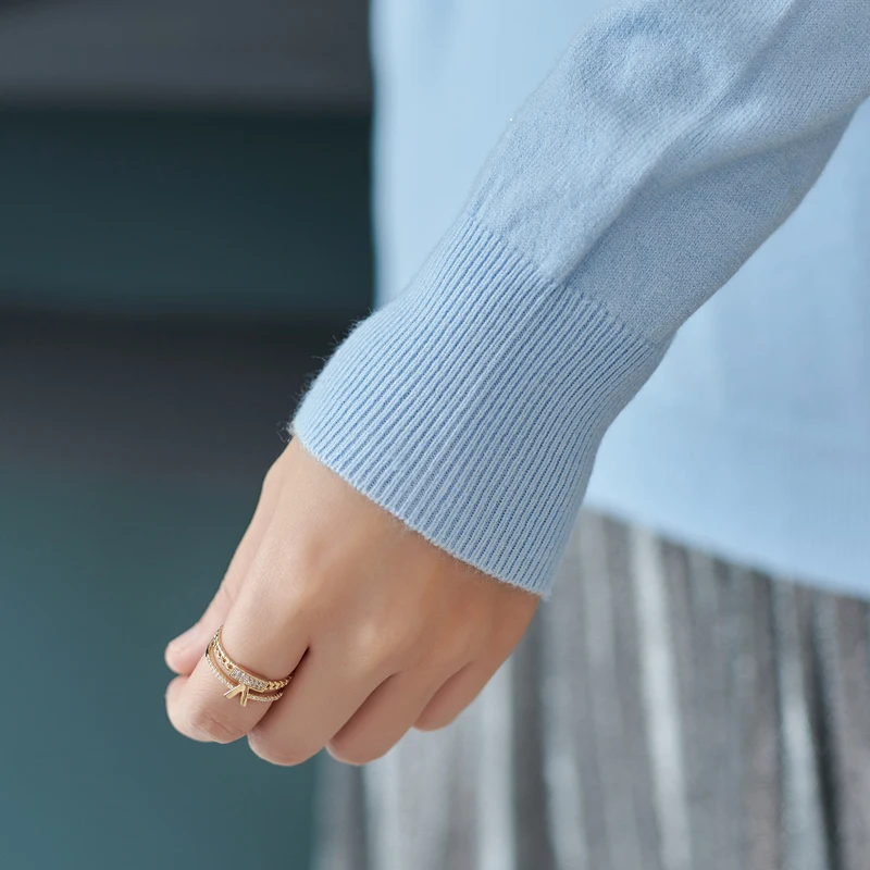 

Womens sweaters 2019 women pullovers winter jumpers knitwear Long-sleeved round-necked pure-color cashmere sweater woman