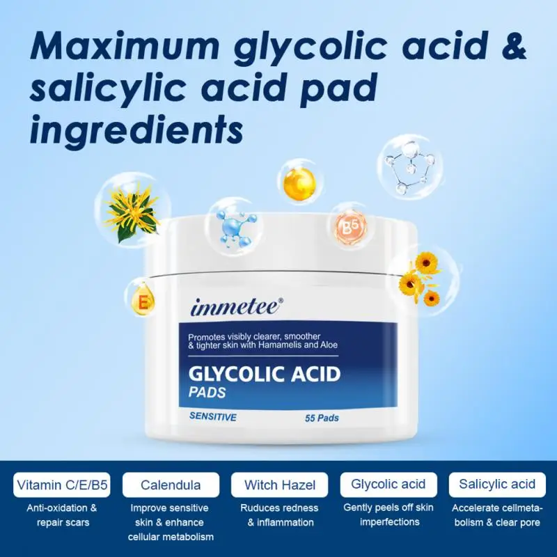 

Glycolic Acid Cotton Sheet Deep Cleansing And Skin Care Repair Closed Mouth Acne Facial Skin Care